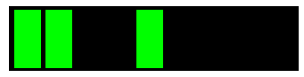 feu vert à 2+1 éclats d'une marque latérale tribord